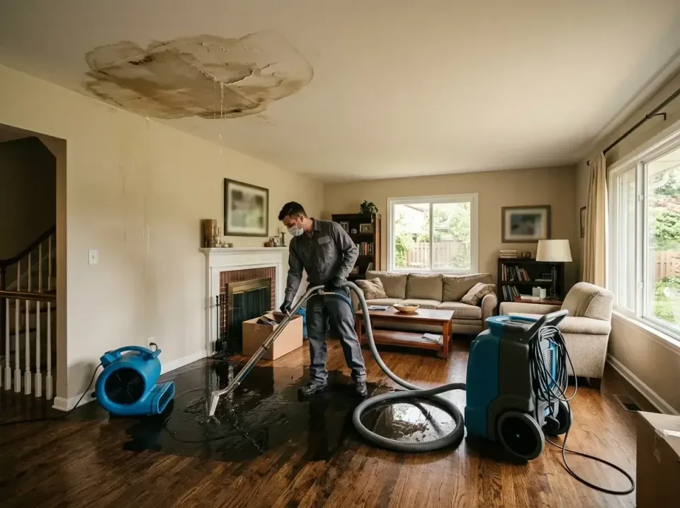 attic-pipe-burst-ceiling-drip-008 — frequently asked questions, Water Damage Restoration & Carpet Care in Jessup, MD
